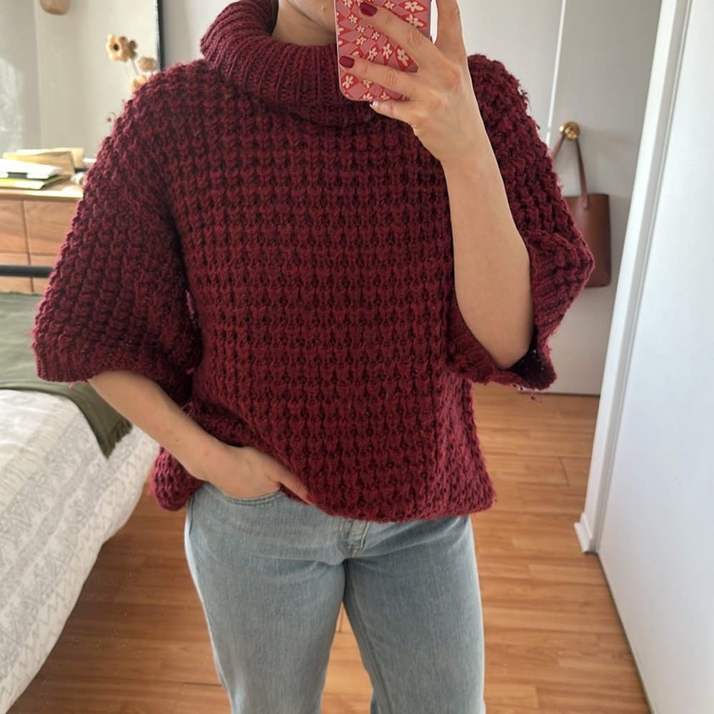Last chance! - Oversized burgundy sweater